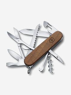 Нож складной Victorinox Huntsman Wood, 91 мм, 13 функций, Коричневый