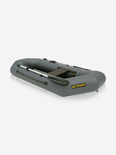 Лодка ПВХ "Компакт-220N"- натяжное дно (серый цвет) упаковка-мешок оксфорд, Compakt