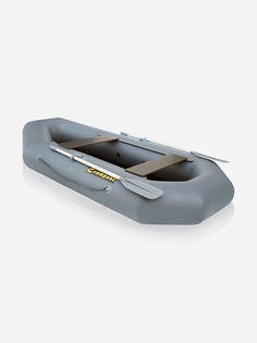 Лодка ПВХ "Компакт-260N"- натяжное дно (серый цвет) упаковка-мешок оксфорд, Compakt