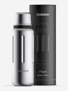 Термос вакуумный для напитков Flask, BOBBER, 470 мл, Серебряный