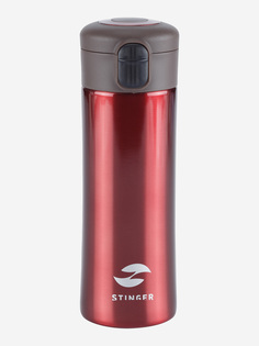 Термокружка Stinger, 0,35 л, сталь/пластик, красный глянцевый, 8,4 x 7 x 21,2 см, Красный
