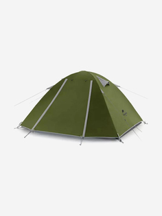 Палатка Naturehike P-Series 4-местная, алюминиевый каркас, зеленая, Зеленый
