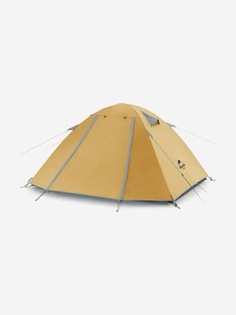 Палатка Naturehike P-Series 4-местная, алюминиевый каркас, желтая, Желтый