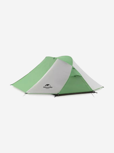 Палатка Naturehike Butterfly 2-местная, алюминиевый каркас, бело-зеленый, Зеленый