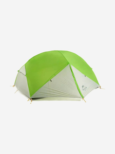 Палатка Naturehike Mongar 2-местная алюминиевый каркас, зеленый/темно-серый, Зеленый