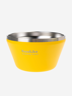 Миска туристическая RoadLike Camping food 1500мл, желтый, Желтый