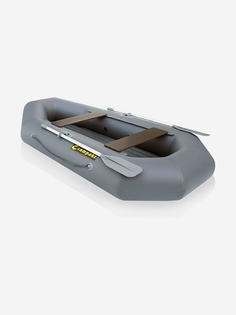 Лодка ПВХ "Компакт-240N"- НД надувное дно (серый цвет) упаковка-мешок оксфорд, Compakt