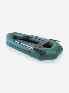 Лодка ПВХ "Компакт-240N"- НД надувное дно (зеленый цвет) упаковка-мешок оксфорд, Compakt