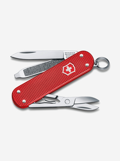 Нож-брелок VICTORINOX Classic SD Alox Colors "Sweet Berry", 58 мм, 5 функций, красный, Красный