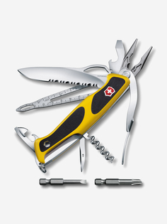 Нож перочинный VICTORINOX RangerGrip Boatsman, 130 мм, 22 функции, с фиксатором, жёлтый с чёрным, Желтый