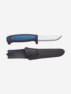 Нож Morakniv Pro S, нержавеющая сталь, резиновая ручка с синей вставкой, 12242, Синий