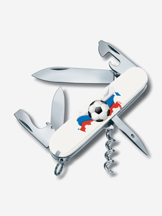 Нож перочинный VICTORINOX Spartan Российский футбол, 91 мм, 12 функций, белый, Белый
