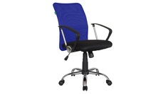 Офисное кресло Рива Чейр RCH 8075 Ткань сетка черная/Ткань сетка синяя Riva Chair