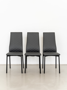 Комплект стульев для кухни SANYAK Ромб Стандарт, Серый, 3 шт