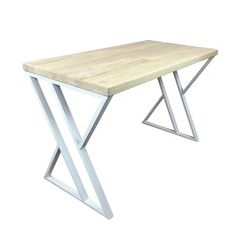 Стол кухонный Solarius Loft с Z-образными ножками 130х60х75, без покрытия