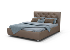 Кровать Marlena с ПМ(с бельевым ящиком) Тк.Casanova Chocolate 90x200 Askona