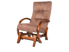 Кресло-качалка маятник Мебелик Мэтисон ткань орех, каркас вишня