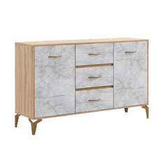 Комод-тумба Svetlana Lux 1402х400х855 Дуб золотой/Каспий светлый No Brand