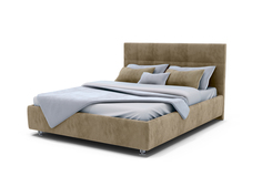 Кровать Greta с ПМ(с бельевым ящиком) Тк.Casanova Beige 90x200 Askona