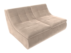 Модуль Холидей раскладной диван велюр бежевый Лига Диванов