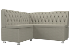 Диван кухонный Лига Диванов Мирта левый угол 151x125x90, рогожка, корфу 02