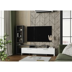 Тумба ТВ Лия, Графит/Белый No Brand