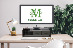 Подставка-органайзер под монитор MAKE CUT, Антрацит