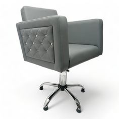 Парикмахерское кресло Рок, Серый No Brand