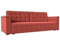 Прямой диван Лига Диванов Лига-002 240х98х92 см, коралловый