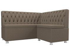 Диван кухонный Лига Диванов Мирта правый угол 151x125x90, рогожка, корфу 03