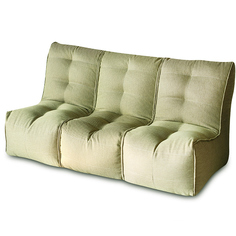 Бескаркасный модульный диван DreamBag Shape 3 one size, рогожка, Оливковый