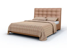 Кровать AmeLia Тк.Dumont 08 + основание с ламелями 180x200 Askona