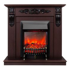 Электрокамин RealFlame Dominica R STD/EUG DN-F817 с очагом Fobos Lux Black