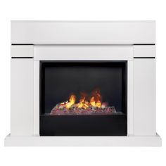 Электрокамин RealFlame Lindelse 26 WT-P511 с очагом 3D Cassette 630 дрова + Black вставка