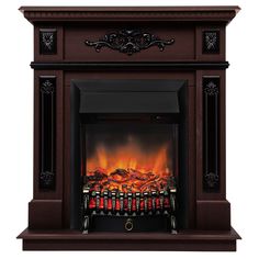 Электрокамин RealFlame Lilian R STD/EUG DN-F817 с очагом Fobos Lux Black
