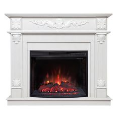 Электрокамин RealFlame Philadelphia R 26/25.5 WT-F614 с очагом Evrika 25,5 LED