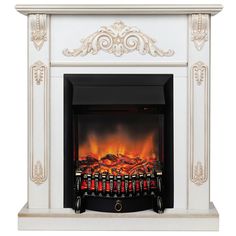 Электрокамин RealFlame Anita STD/EUG WT-519G с очагом Fobos Lux Black