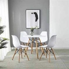 Набор SteelWood Eames стол и 4 стула, белый