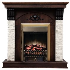 Электрокамин RealFlame Corfino R STD/EUG NT-F316 с очагом Fobos Lux Brass