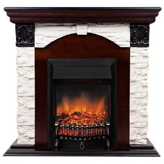 Электрокамин RealFlame Dublin Lux STD/EUG AO-215 с очагом Fobos Lux Black