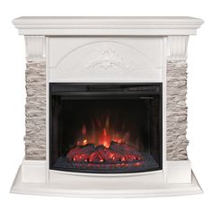 Электрокамин RealFlame Athena GR STD/EUG/25.5 WT-511 с очагом Evrika 25,5 LED