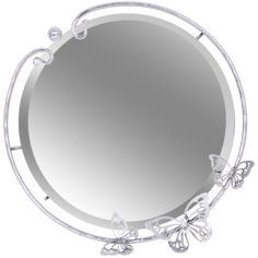 Зеркало Bogacho Бабочка Эир Айс Античное серебро