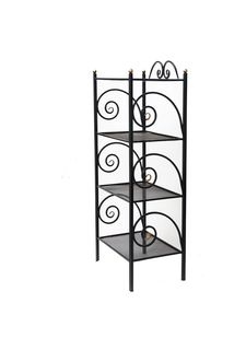 Этажерка напольная кованая Mi Vida металлическая, черная
