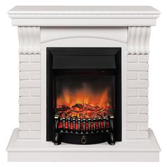 Электрокамин RealFlame Jazz STD/EUG WT-P511 с очагом Fobos Lux Black