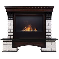 Электрокамин RealFlame Country Rock 26 AO-215 с очагом 3D Cassette 630 панель + Black вст