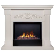 Электрокамин RealFlame Ofelia 26 BG-P612 с очагом 3D Cassette 630 дрова + Black вставка