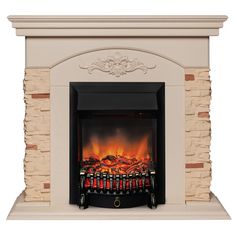 Электрокамин RealFlame Neapolis STD/EUG WT-F612 с очагом Fobos Lux Black