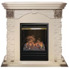 Электрокамин RealFlame Dublin Lux STD/EUG WT-615 с очагом 3D Olympic