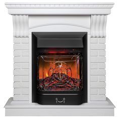 Электрокамин RealFlame Jazz STD/EUG WT-P511 с очагом Majestic Lux Black