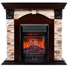 Электрокамин RealFlame Dublin Rock STD/EUG AO-215 с очагом Majestic Lux Black